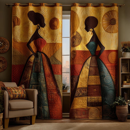 Golden Queens Quilted Curtains GFTOMA8290
