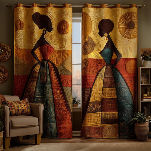 Golden Queens Quilted Curtains GFTOMA8290