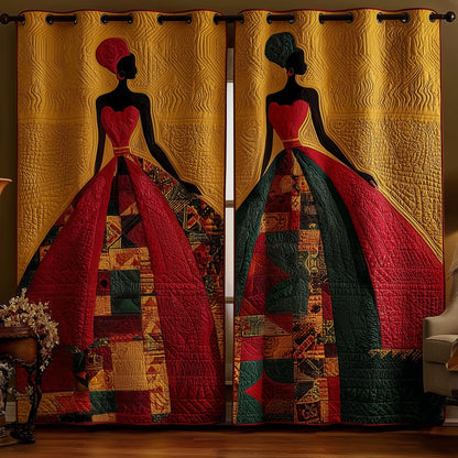 African Sunlight Quilted Curtains GFTOMA8291