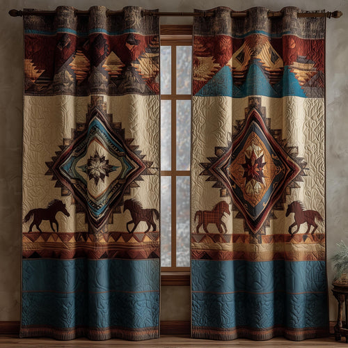 Horse Quilted Curtains GFTOMA8295
