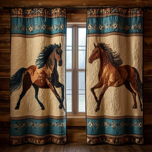 Horse Quilted Curtains GFTOMA8297