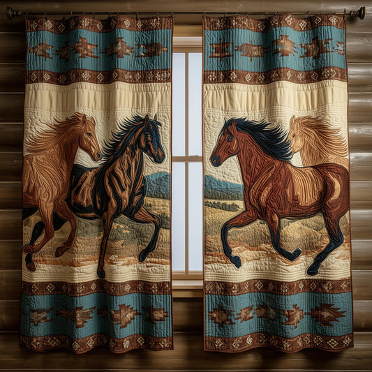 Horse Quilted Curtains GFTOMA8298