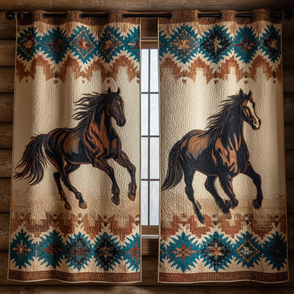 Horse Quilted Curtains GFTOMA8299