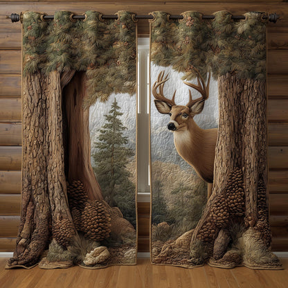 Deer Quilted Curtains GFTOMA8307
