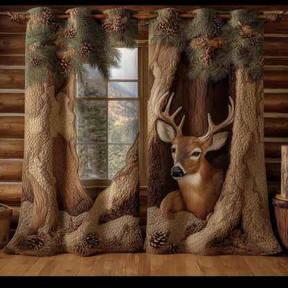 Deer Quilted Curtains GFTOMA8308