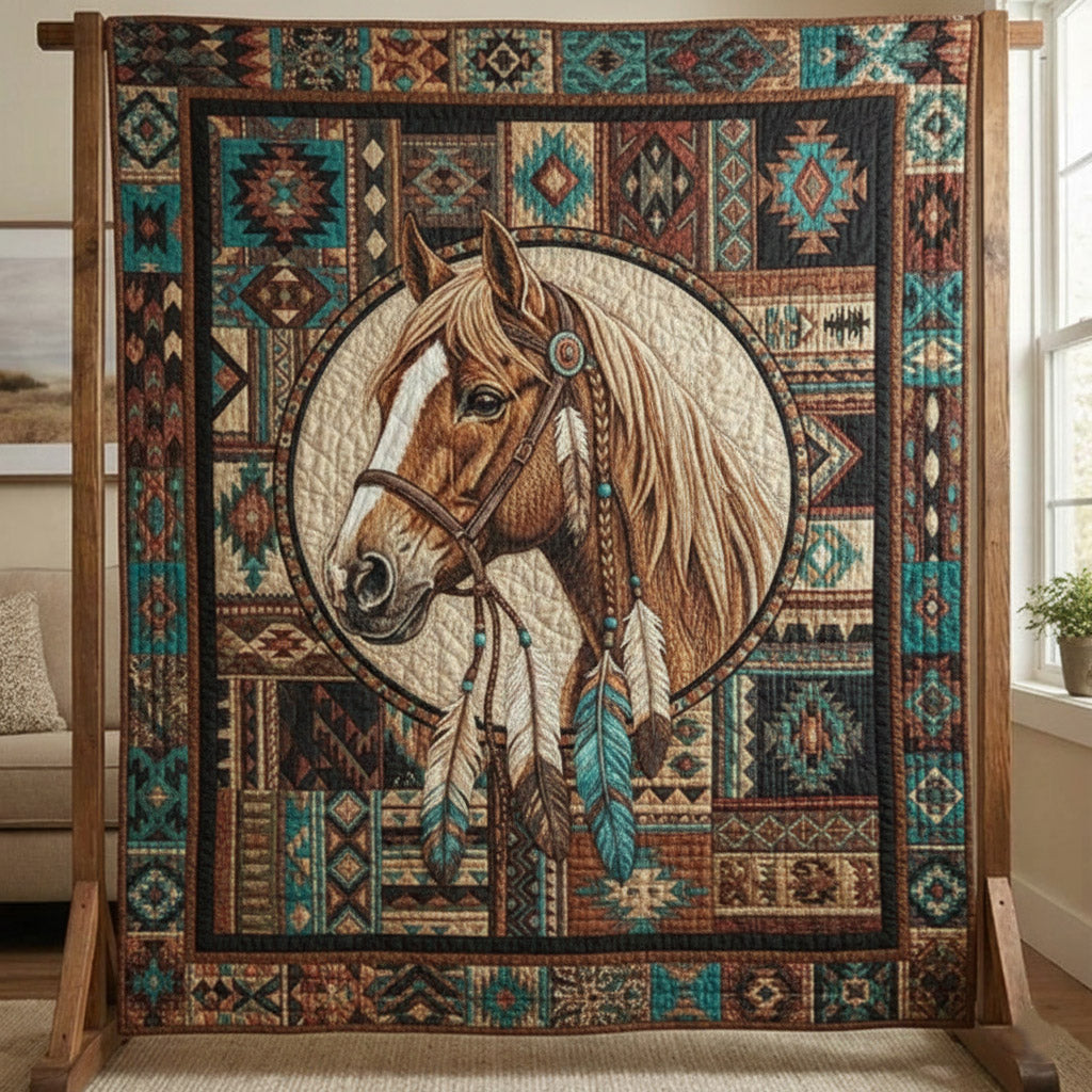 Horse Spirit Quilted Blanket GFTOMA8345