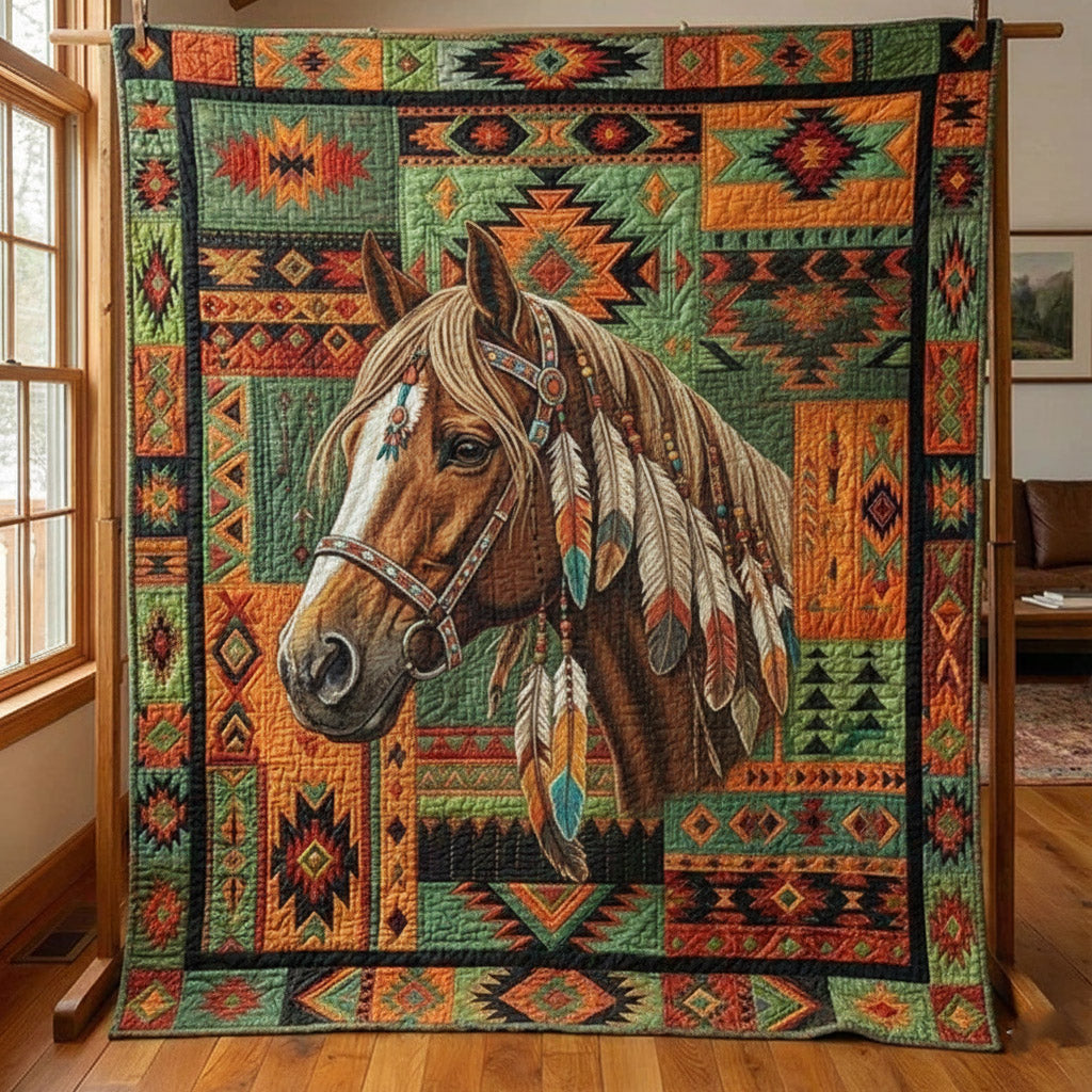 Horse Spirit Quilted Blanket GFTOMA8346