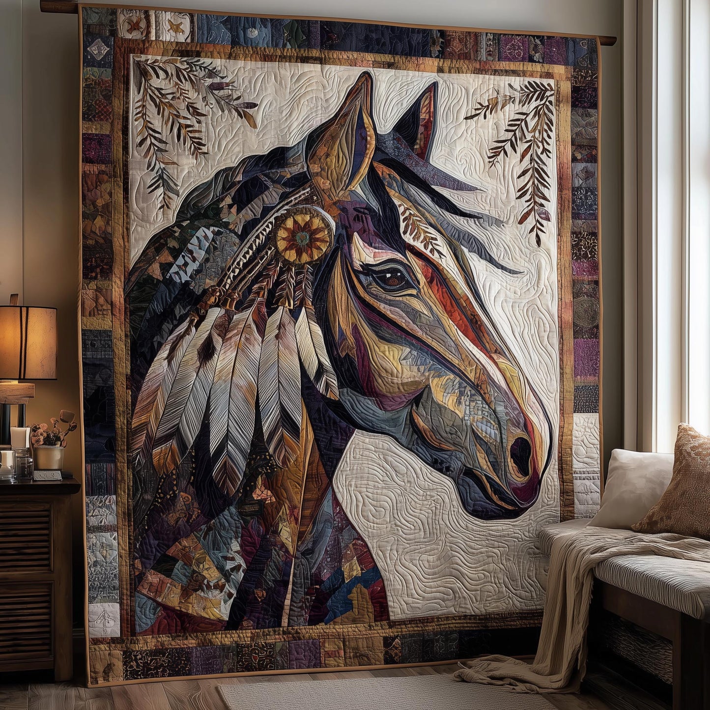 Horse Spirit Quilted Blanket GFTOMA8348