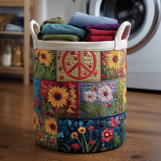 Blossom Mood Quilted Laundry Basket GFTOMA8352