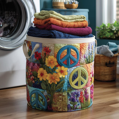 Blossom Mood Quilted Laundry Basket GFTOMA8353