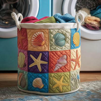 Ocean Breeze Quilted Laundry Basket GFTOMA8360