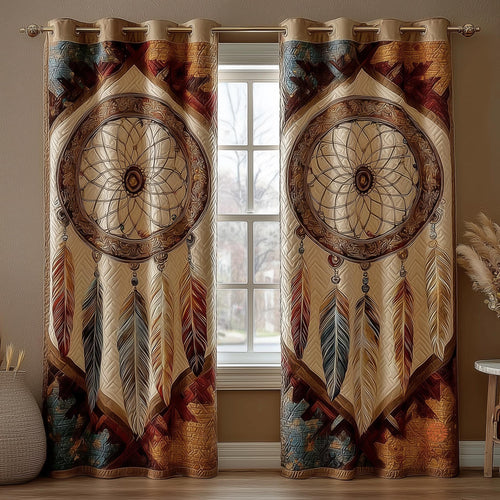 Tribal Soul Dreamcatcher Quilted Curtains GFTOMA8363