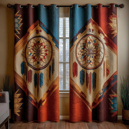 Tribal Soul Dreamcatcher Quilted Curtains GFTOMA8366