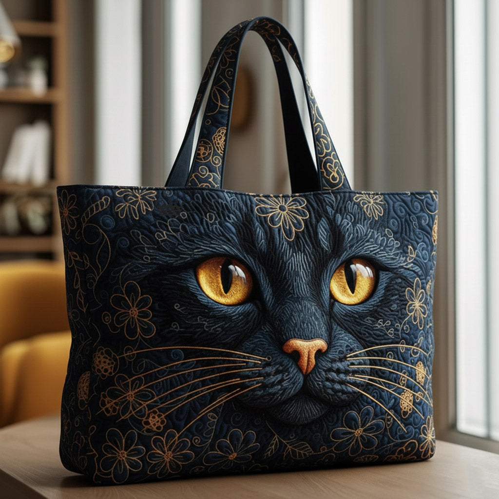 Cat Purrs Quilted Tote Bag GFTOMA8383