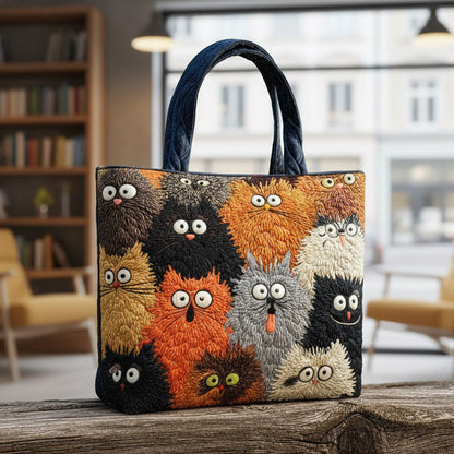 Cat Purrs Quilted Tote Bag GFTOMA8384