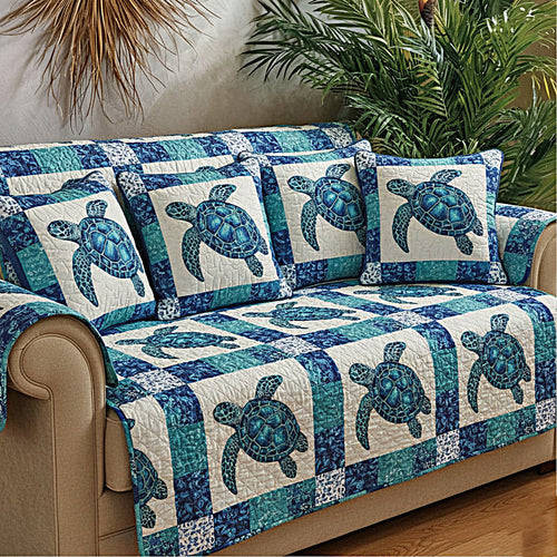 Turtle Tide Quilted Sofa Cover GFTOMA8390