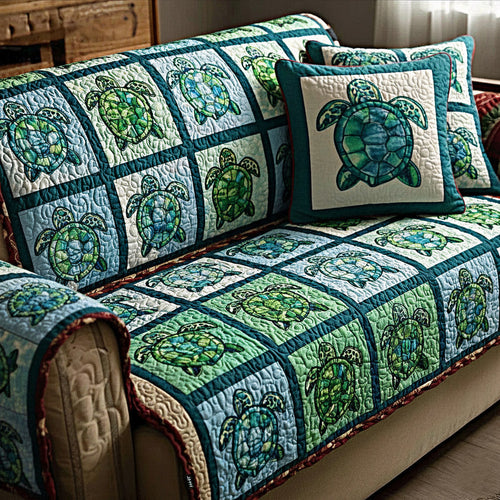 Turtle Tide Quilted Sofa Cover GFTOMA8393