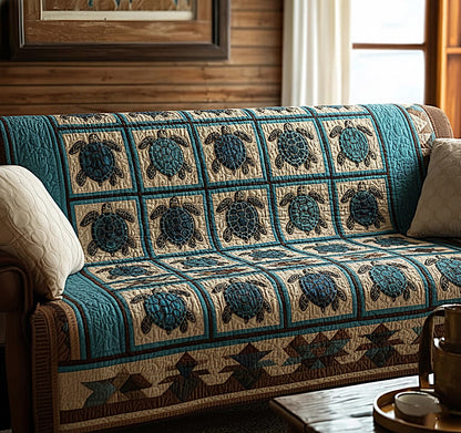 Turtle Tide Quilted Sofa Cover GFTOMA8394