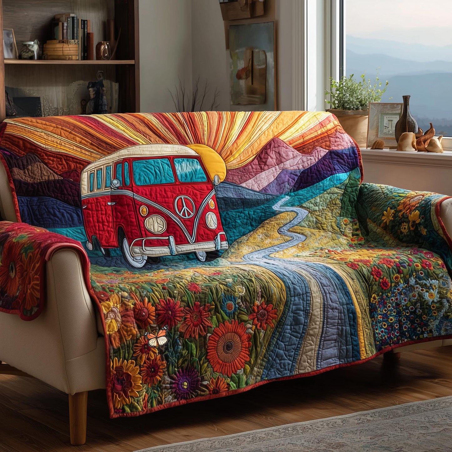 Golden Horizon Quilted Sofa Cover GFTOMA8401