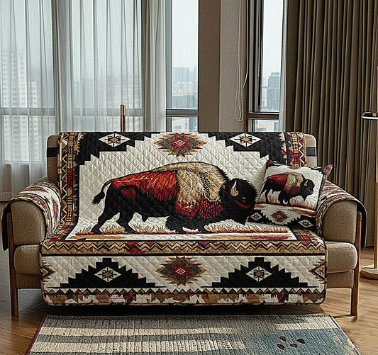 Bison Legacy Quilted Sofa Cover GFTOMA8425