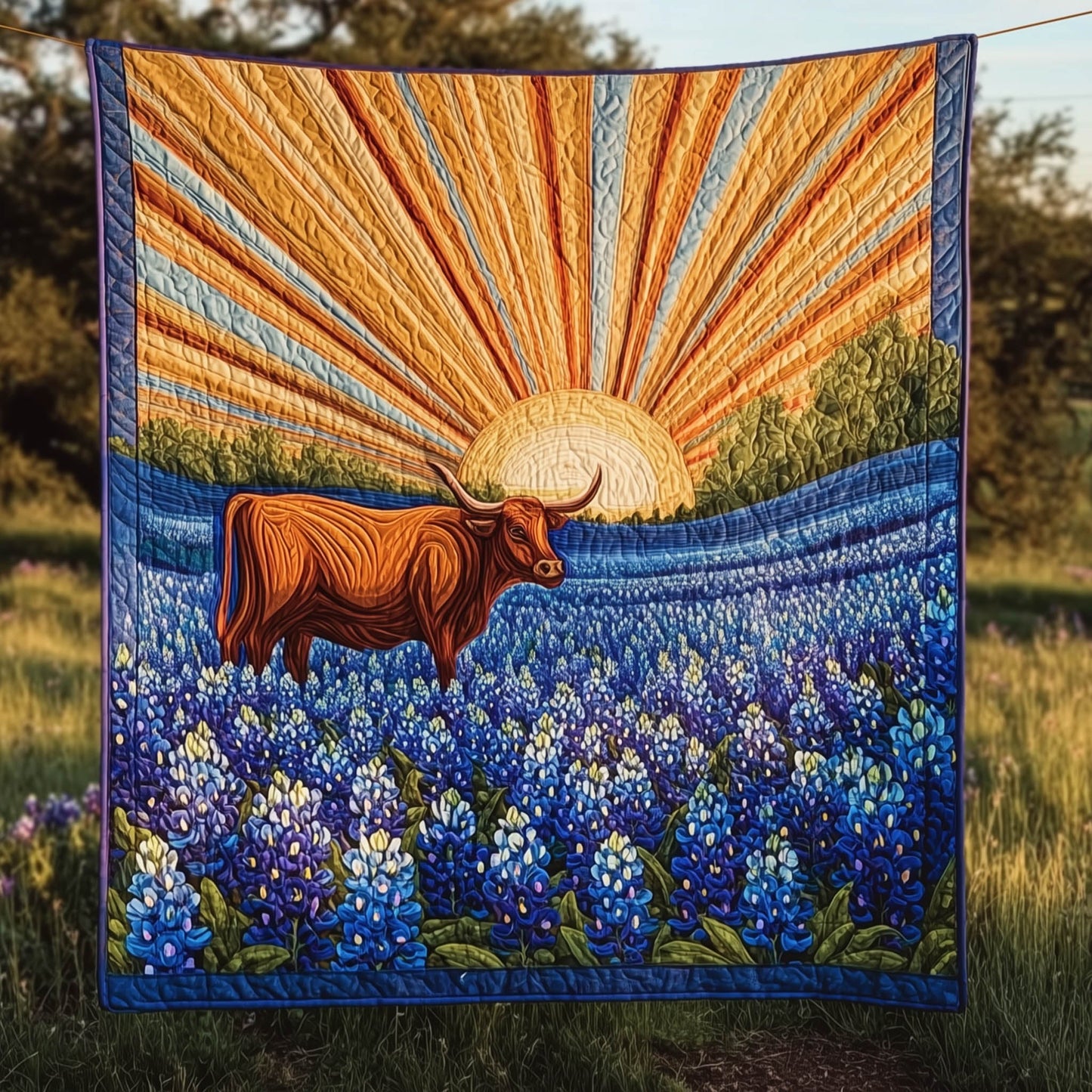 Lonestar Meadow Quilted Blanket GFTOMA8460