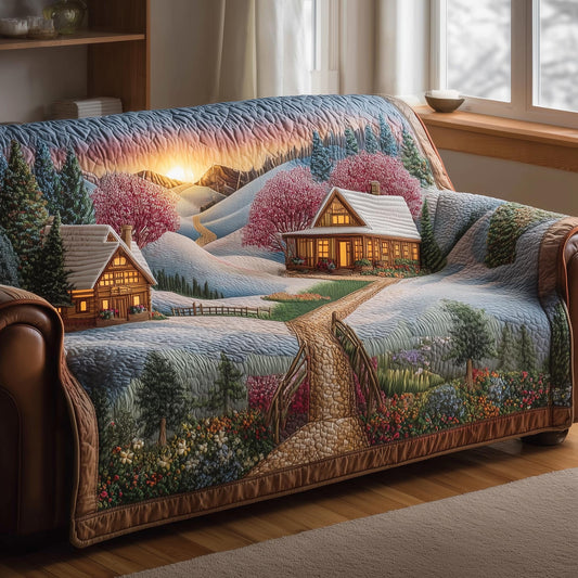 Meadow Cabin Quilted Sofa Cover GFTOMA8560