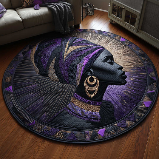 African Sunlight Quilted Round Mat GFTOMA8597