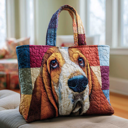 Basset Hounds Quilted Tote Bag GFTOMA8623