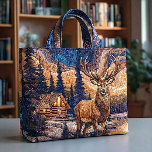 Deer Quilted Tote Bag GFTOMA8626