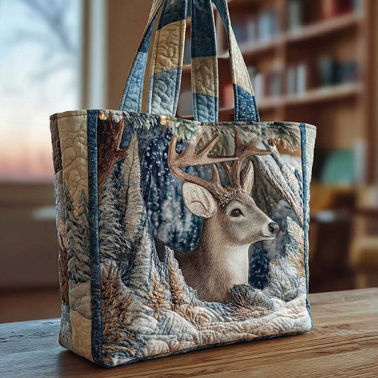 Deer Quilted Tote Bag GFTOMA8627