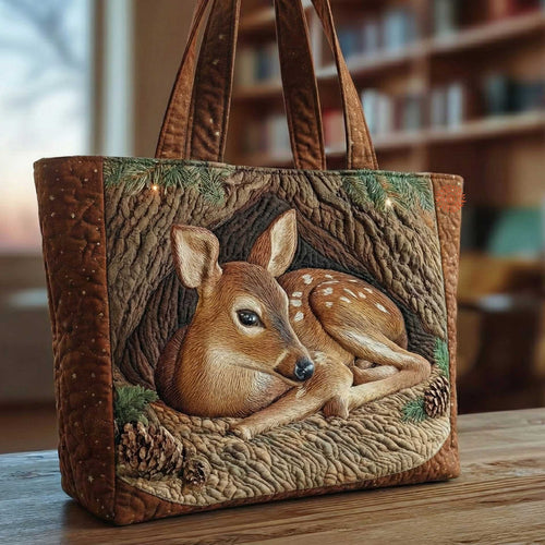 Deer Quilted Tote Bag GFTOMA8628