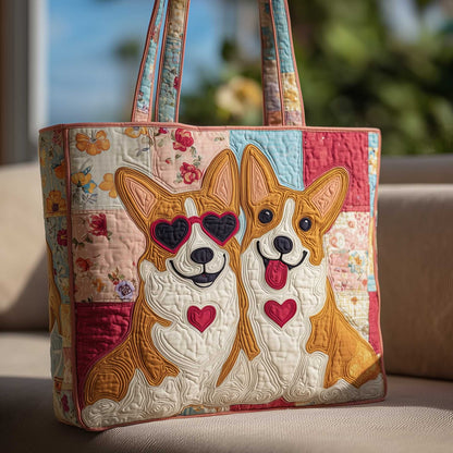 Puppy Love Quilted Tote Bag GFTOMA8634