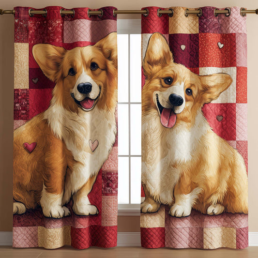 Pawfect Match Quilted Curtains GFTOMA8654