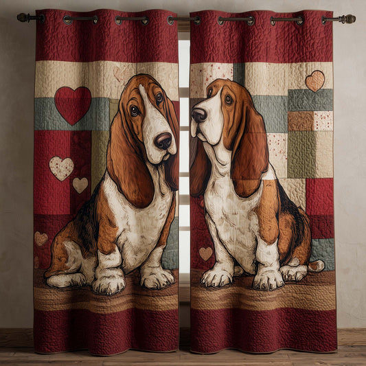 Puppy Love Quilted Curtains GFTOMA8655