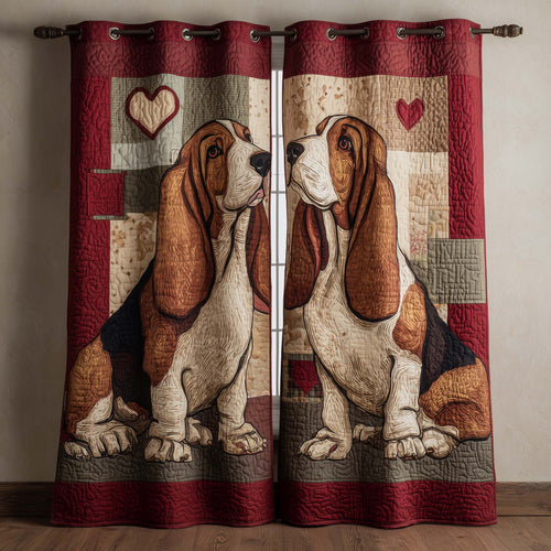 Puppy Love Quilted Curtains GFTOMA8656