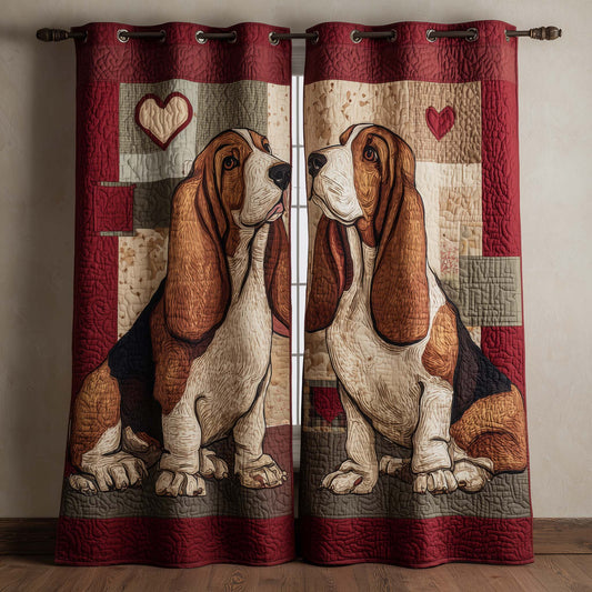 Puppy Love Quilted Curtains GFTOMA8656