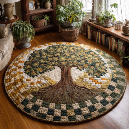 Celestial Tree Quilted Round Mat GFTOMA8665