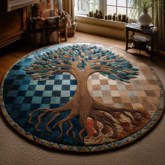 Tree Of Life Quilted Round Mat GFTOMA8666