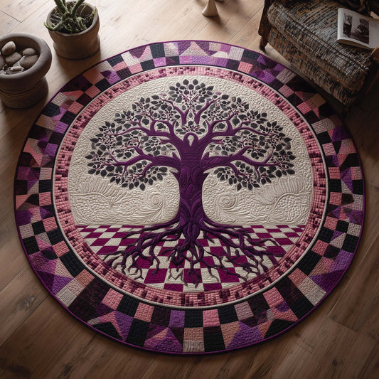 Tree Of Life Quilted Round Mat GFTOMA8667