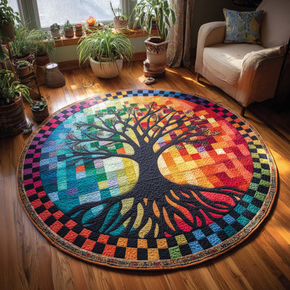 Eternal Roots Quilted Round Mat GFTOMA8668
