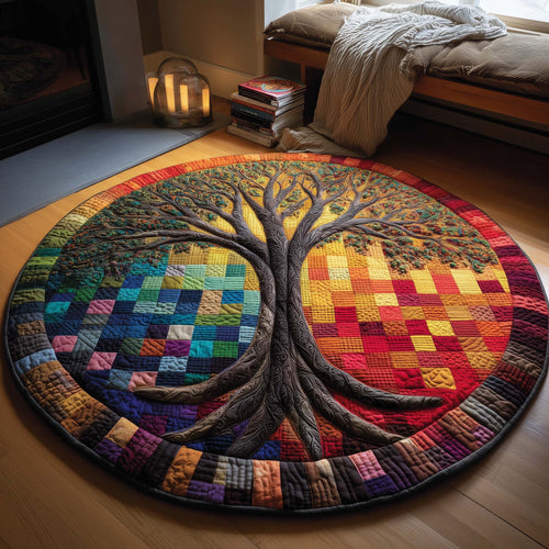 Eternal Roots Quilted Round Mat GFTOMA8669