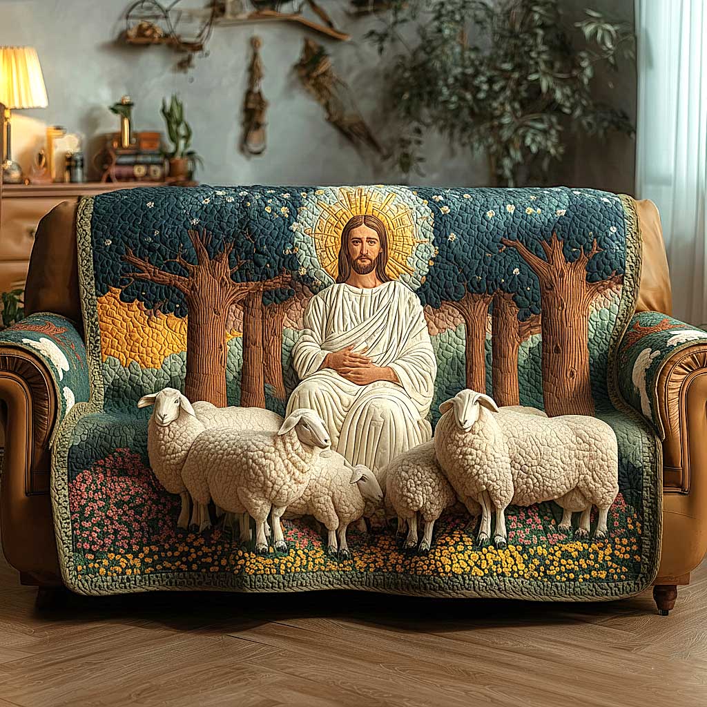 Faithful Haven Quilted Sofa Cover GFTOMA8716