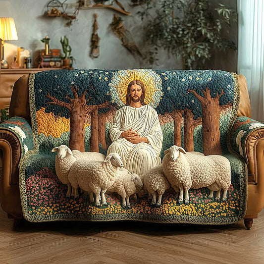 Faithful Haven Quilted Sofa Cover GFTOMA8716