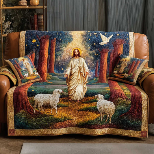 Faithful Haven Quilted Sofa Cover GFTOMA8717