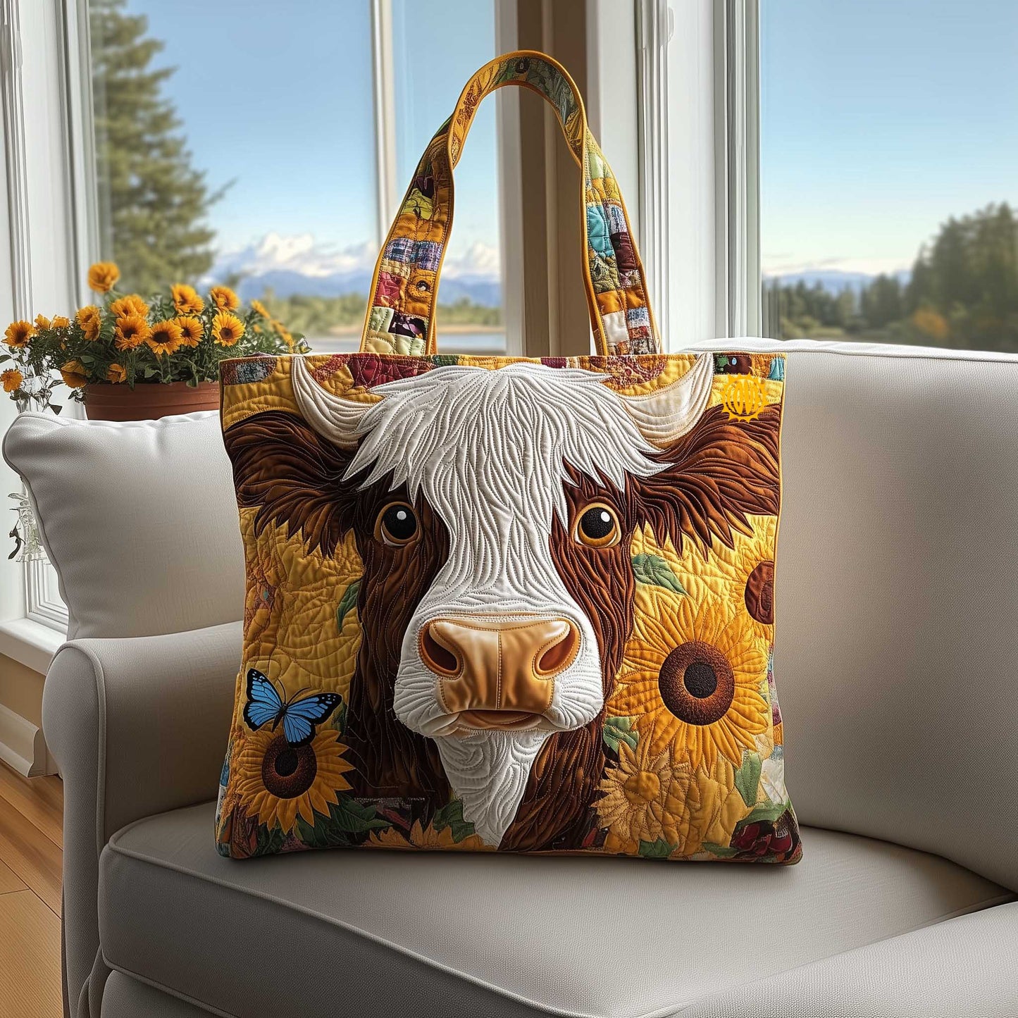 Farmhouse Cow  Quilted Tote Bag GFTOMA8762