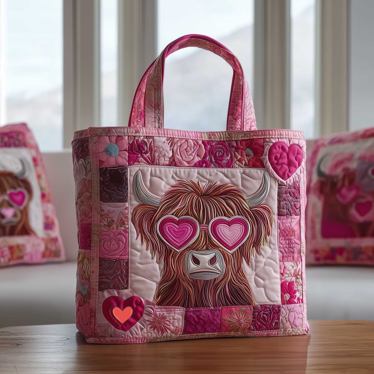 Farmhouse Cow  Quilted Tote Bag GFTOMA8764