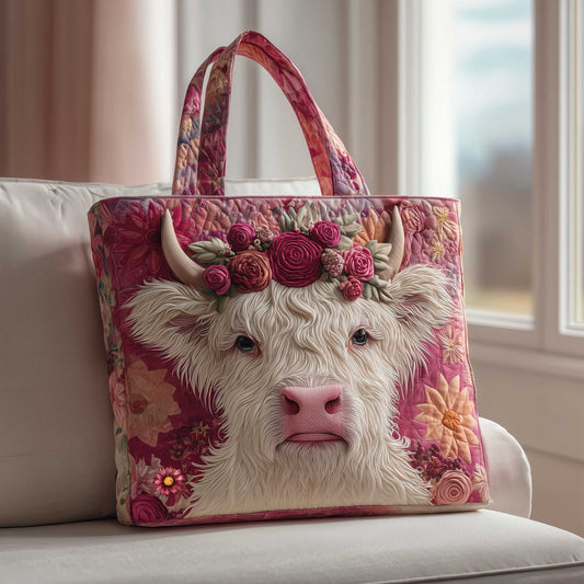 Farmhouse Cow  Quilted Tote Bag GFTOMA8765