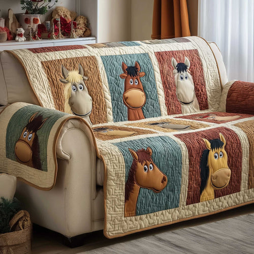 Horse Spirit Quilted Sofa Cover GFTOMA8784