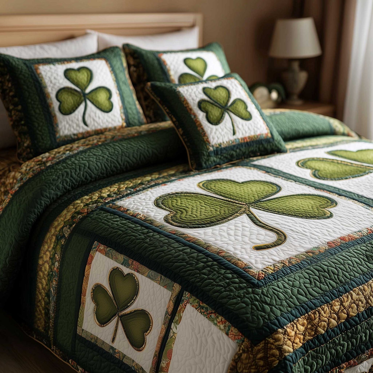 Irish Blessings 3-Piece Quilted Bedding Set GFTOMA8810