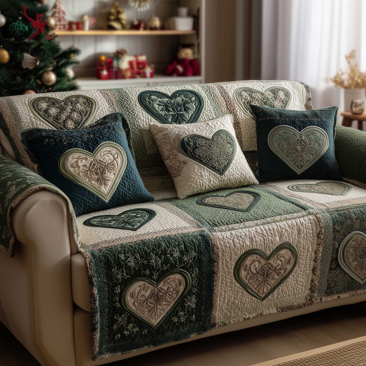 Heartloom Quilted Sofa Cover GFTOMA8861